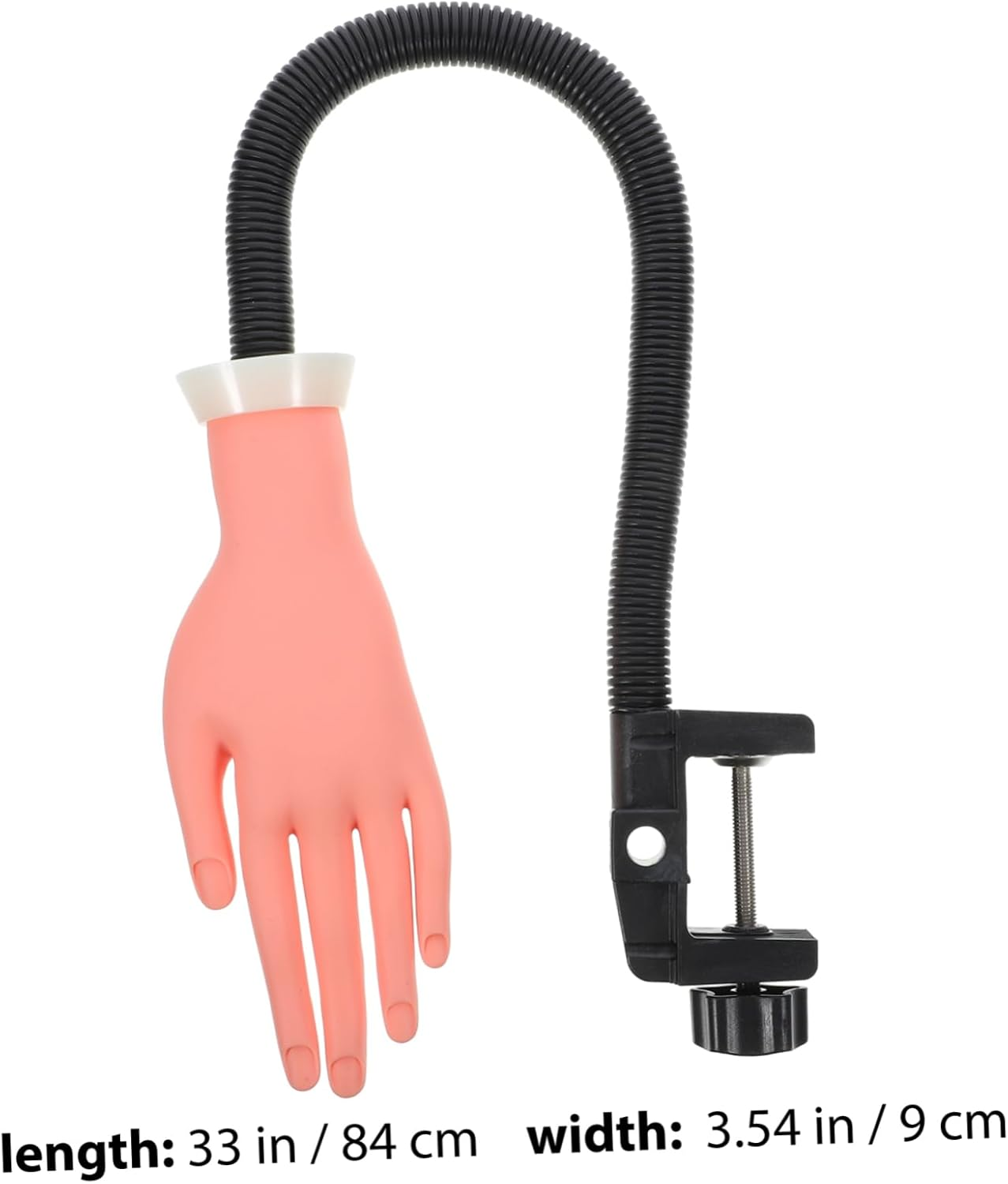 Vaguelly 100Pcs Practice Hand Model for Nail Art Silicone Prosthetic Hand Nail Tips image number 6