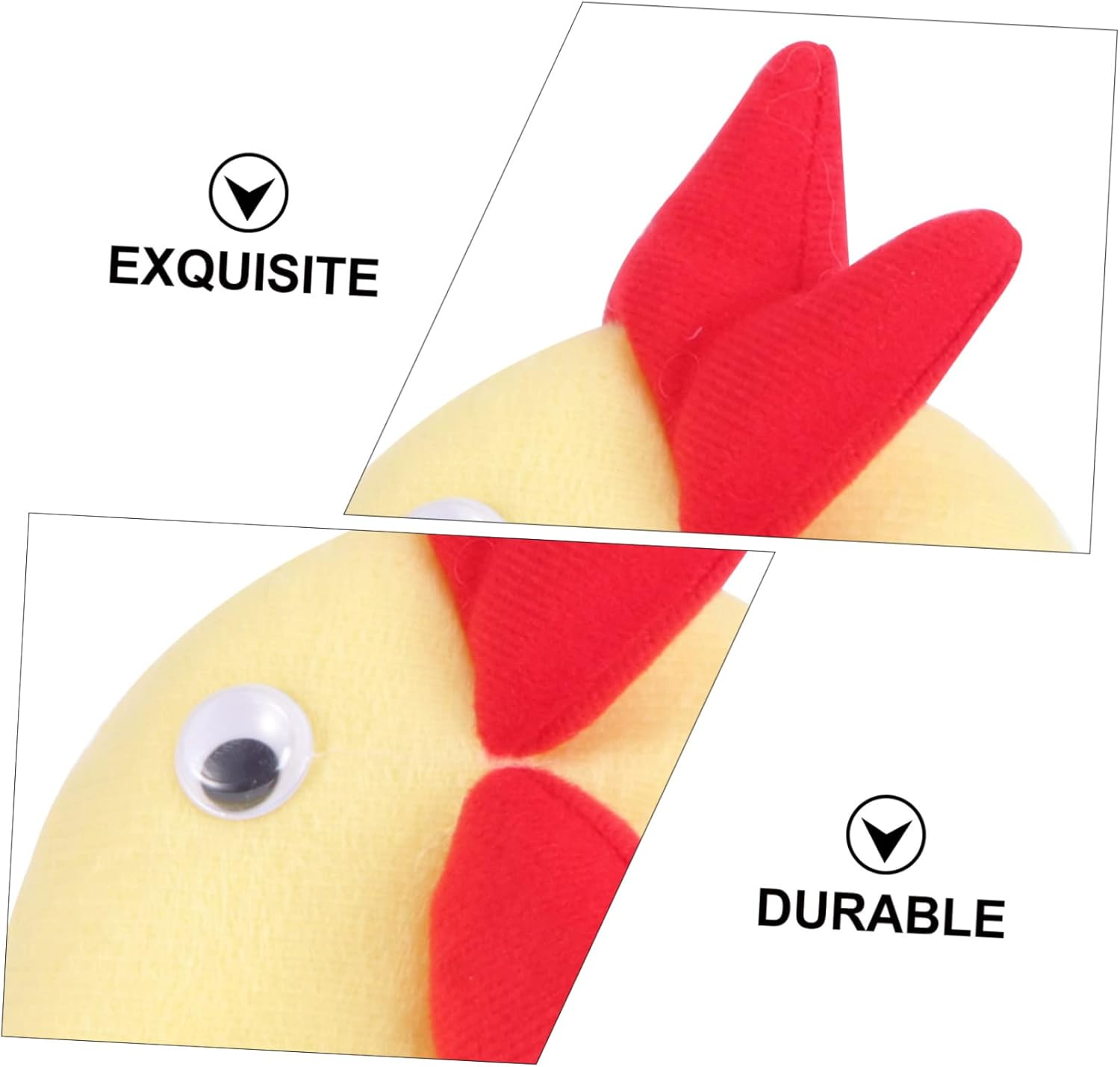 FOMIYES Chicken Headband, Easter Chick Animal Hair Hoop, Rooster Headband for Costume Party Photo Props Dress up Supplies (2Pcs) image number 6