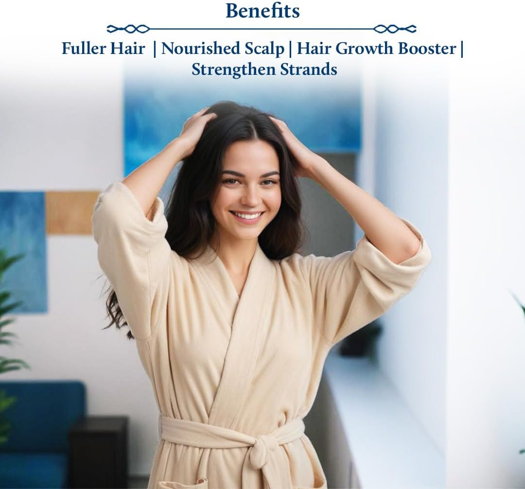 Blue Nectar Batana & Almond Hair Oil for Thicker & Fuller Hair (12 Herbs, 100Ml) image number 4