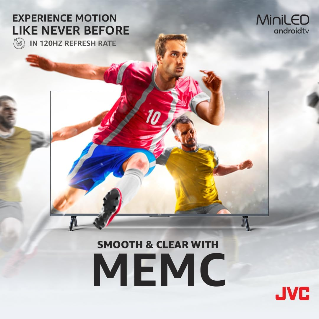 JVC 98 Inch UHD 4K Miniled Smart Android TV | Ultra-Thin Bezels with Metal Frame | 120Hz & MEMC | Chromecast & Google Assistant | Dolby Vision & Atmos | Netflix, Youtube, Prime & More | AV-J987145A image number 3