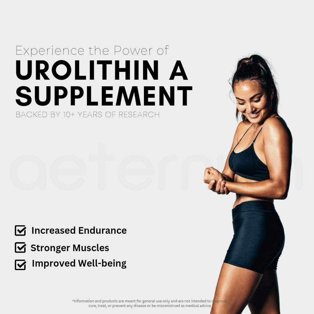 Aeternum UA - Urolithin a Powder - 100G, Urolithin a Supplement for Muscle Function & Mitochondria Support, Pure Urolithin A, No Fillers, Preservatives or Any Other Additives image number 1