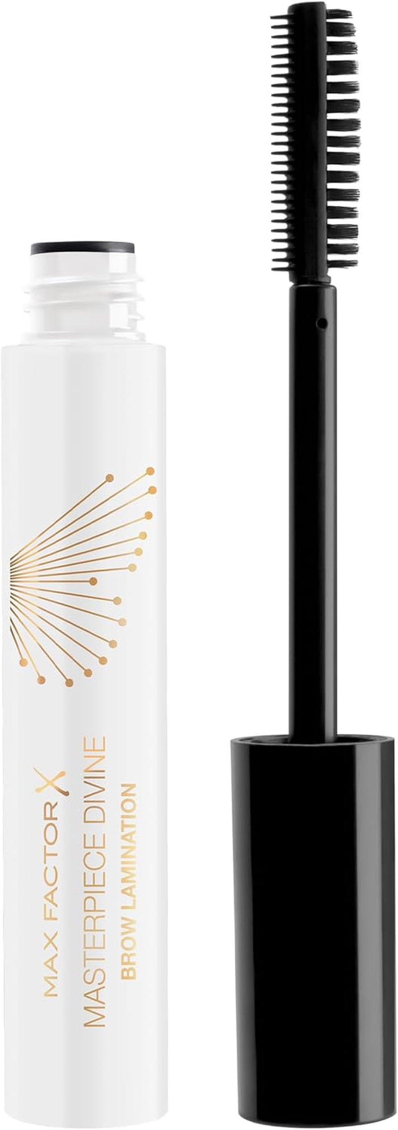 Max Factor Masterpiece Divine Brow Lamination Gel, 003, Medium, Eye Lift Effect, Hybrid Technology, Salon-Like Lamination Results, 8Ml