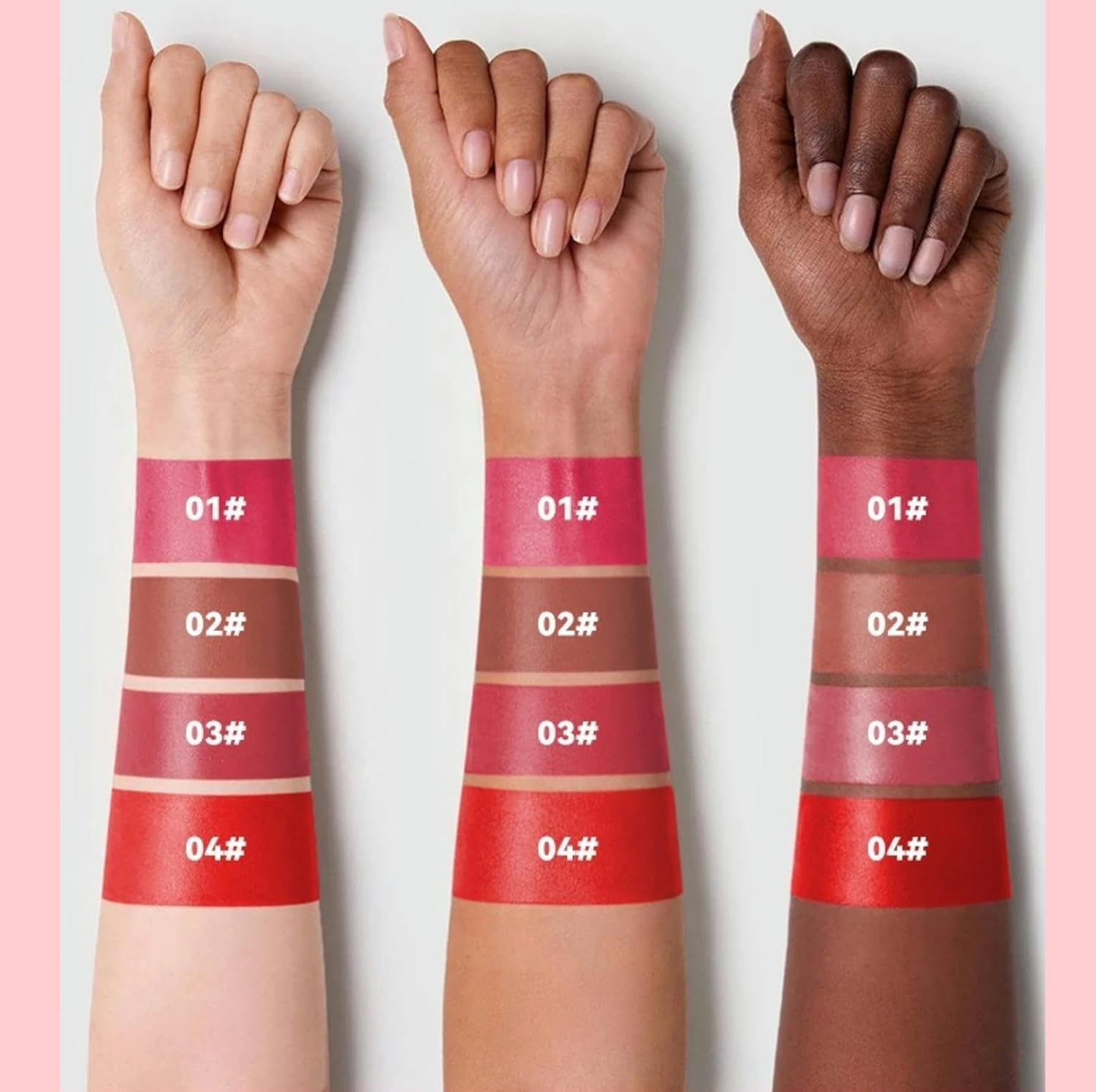 4Colors Lip Stain Marker &ndash; Long-Lasting Waterproof Lip Tint, High-Pigment Smudge-Proof Lip Stain Pen, 3Ml/Each image number 4