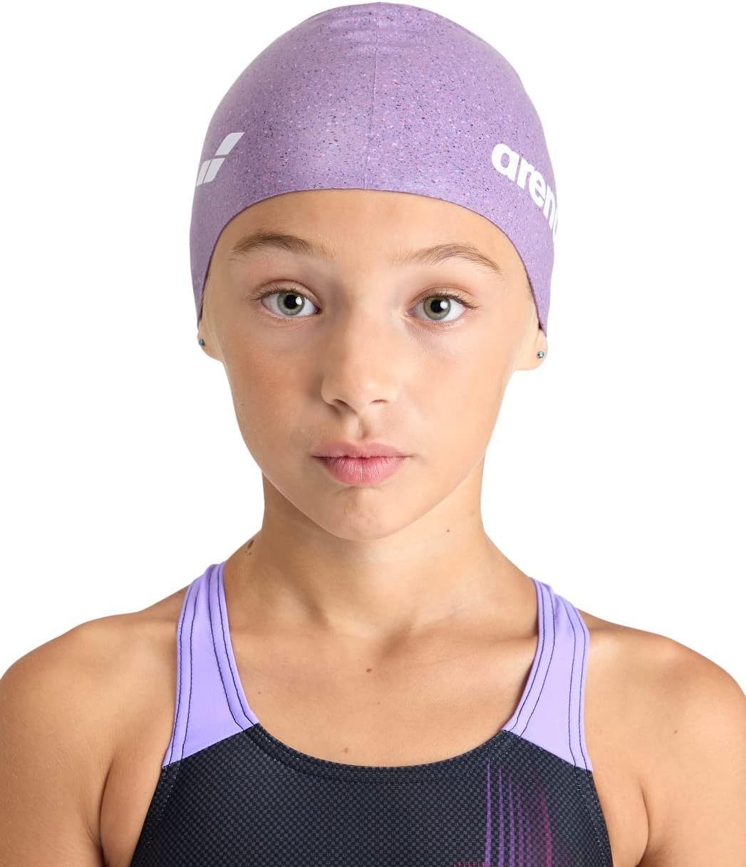 Arena Kids Junior Silicone Swim Cap for Girls and Boys, Swimming and Training, Reinforced Edge, One Size