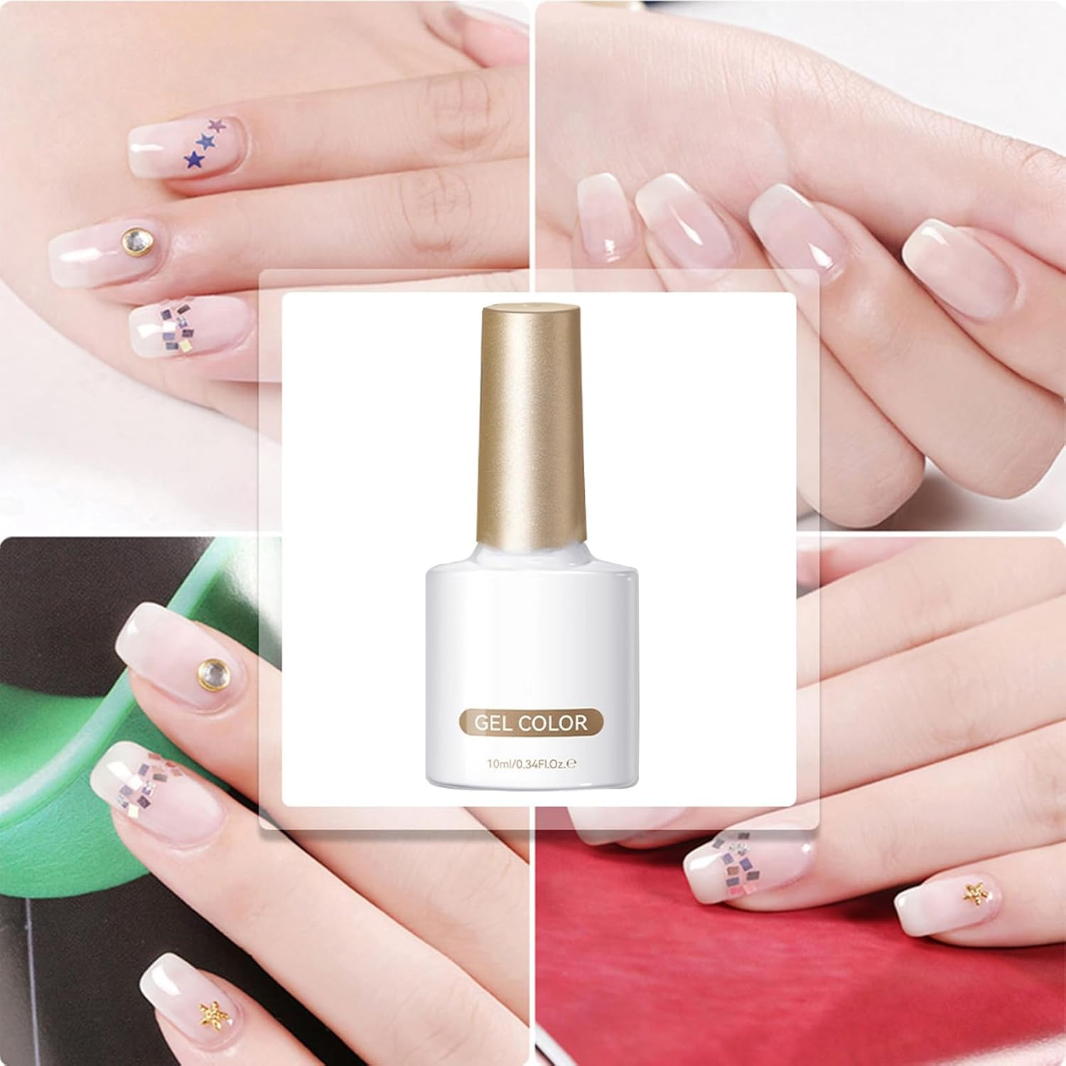 Blue Nail Polish - Glitter Glow Shine Coating 10ML, Quick-Dry Magnet Gel Nail P0Lish, Long-Lasting Polish for Glossy Finish | Stylish Nails Color for Women Teen Family Lady Girlfriend Beginner Manicur image number 5