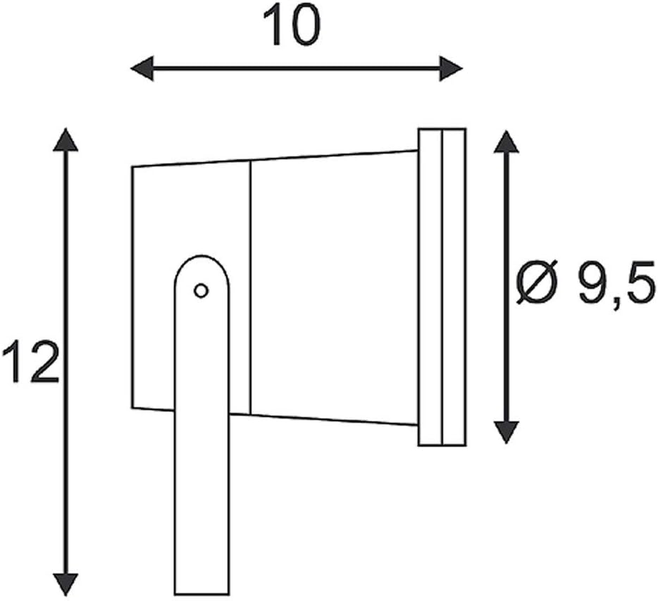 SLV Nautilus Outdoor Lamp for Lighting Garden, Patio, Plants, Paths, Pond, Outdoor Light, Outdoor Spotlight, IP65, GU10, with Plug, with Ground Spike, Grey image number 1