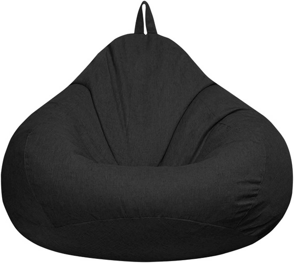 100X120CM Stuffed Animal Storage Bean Bag Chair Cover (No Filler) - Stuffable Zipper Beanbag Cover-Cotton Linen Memory Foam Beanbag Replacement Cover for Adults and Kids, without Filling image number 3