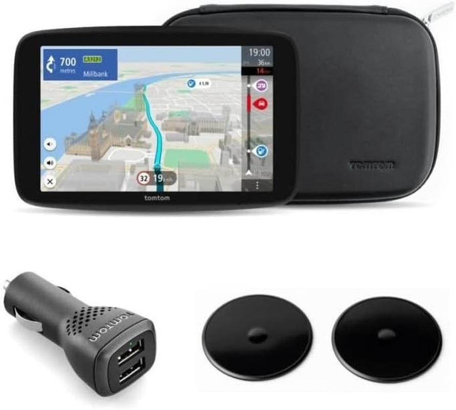 Tomtom GO Camper Max Navigation System (2Nd Gen) (7-Inch Screen with Pois for Motorhomes & Caravans, Wi-Fi Updates, Tomtom Traffic, Saving Vehicle Profiles, World Maps, Avoiding Environmental Zones)