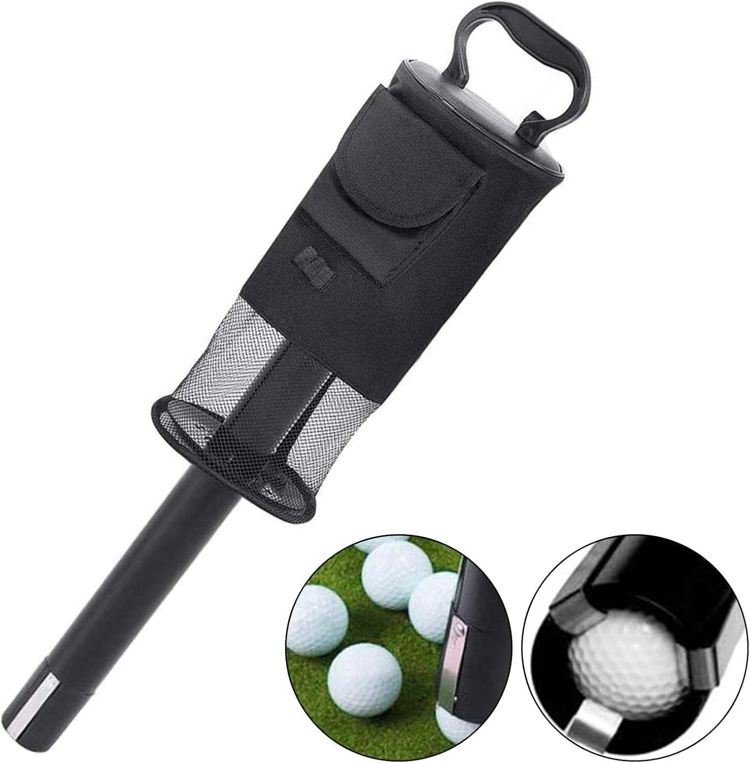 WADY Golf Ball Retriever,Shag Bag for Golf Balls Bag with Detachable Tube, Easy Assembly & Disassembly, Portable Golf Accessory Hold up to 75 Balls image number 4