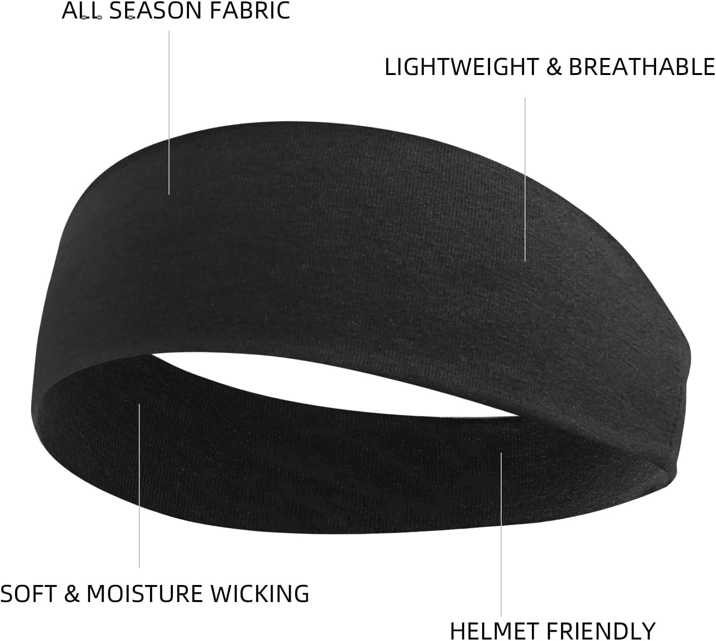 Headbands for Women 16 Pack Elastic Hair Bands for Women' Hair Non Slip Soft Cloth Fabric Sweat Headbands Yoga Running Sport Hair Accessories, Black Brown Beige Women Thick Headbands