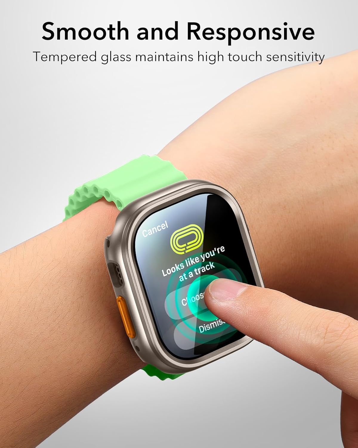 ESR for Apple Watch Ultra 3/2/1 Case with Screen Protector 49Mm (2025/2024/2023/2022), Military Grade Protection, Aluminum Alloy Case with 2 Pack Armorite Glass Protector Set, Stay Original, Titanium - Black image number 7