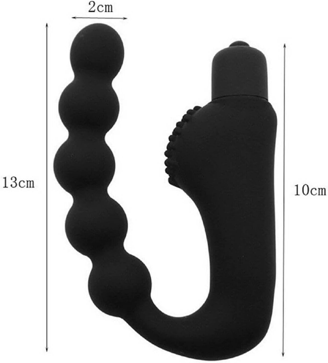Vibrating Anal Beads Sex Toys Anal Plug Vibrator for Men and Women - Flexible Silicone 10 Vibration Modes Prostate Massager Butt Plug Male Dildo Bead Design Anal Vibrator for Men, Women and Couples Adult Sex Toy image number 4