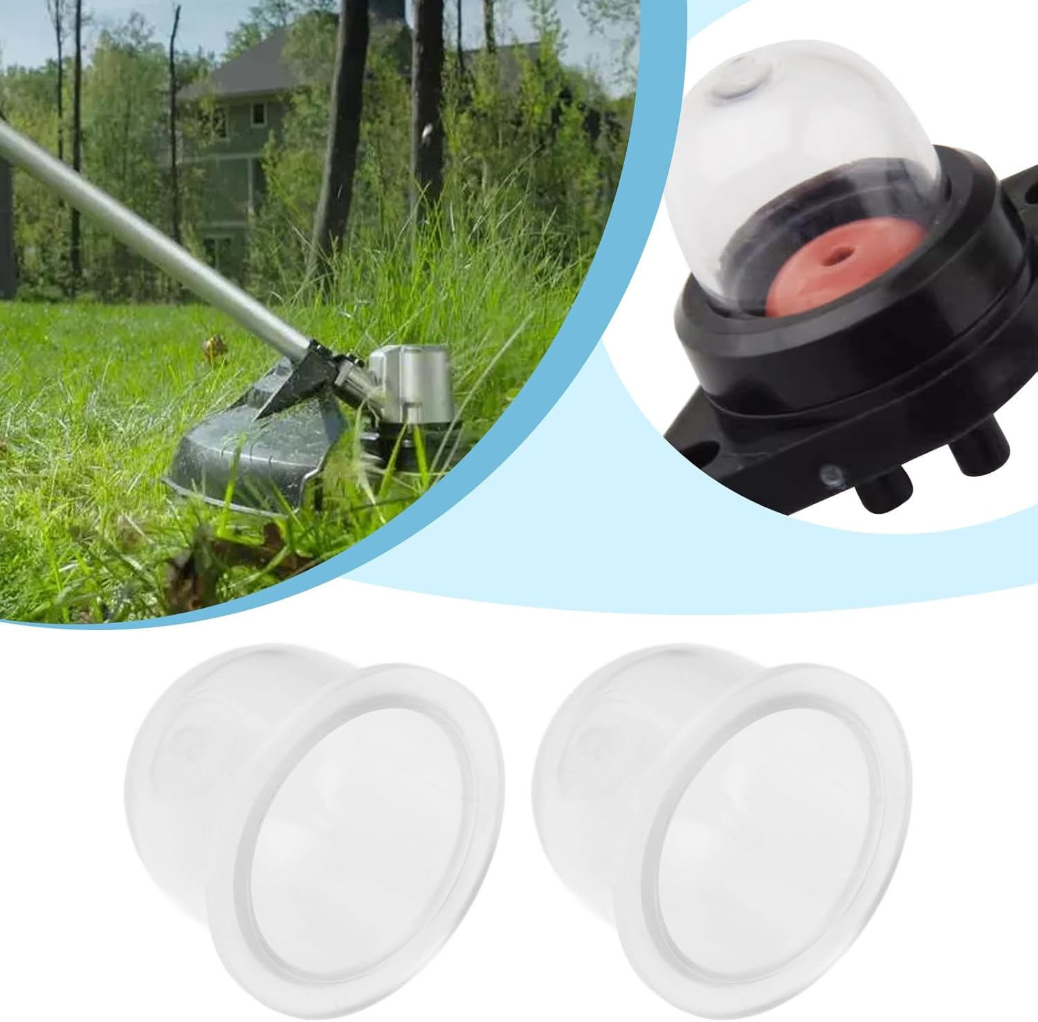 SING F LTD 5Pcs Carburetor Primer Bulb Replacement Part 188-12 188-14 41331212700 Compatible with STIHL FS72 FS74 FS75 FS76 FS80 FS85 (19Mm) image number 2