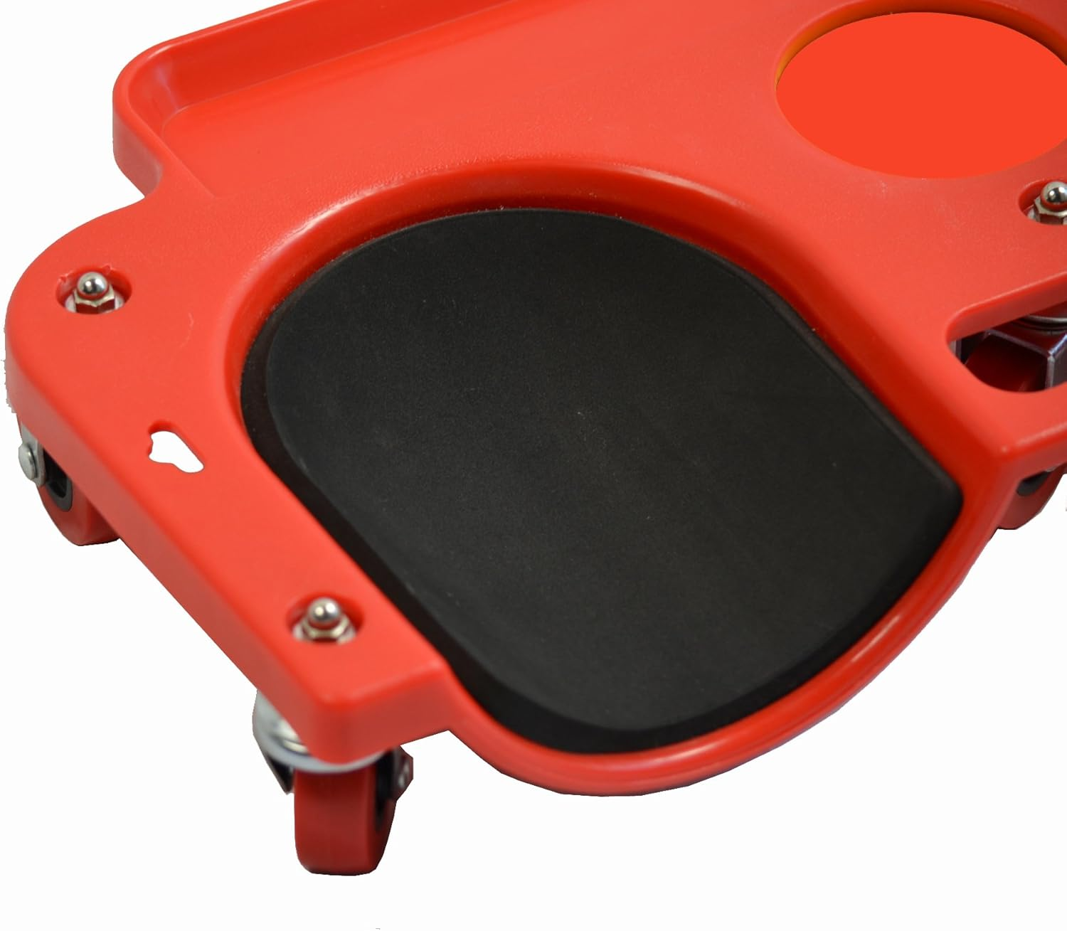 Maxworks Maxxhaul 80748 Rolling Knee Creeper/Pads ABS High-Impact Frame, 5 Swivel Castors, Tool Tray Holder, Multi-Color, Small image number 3