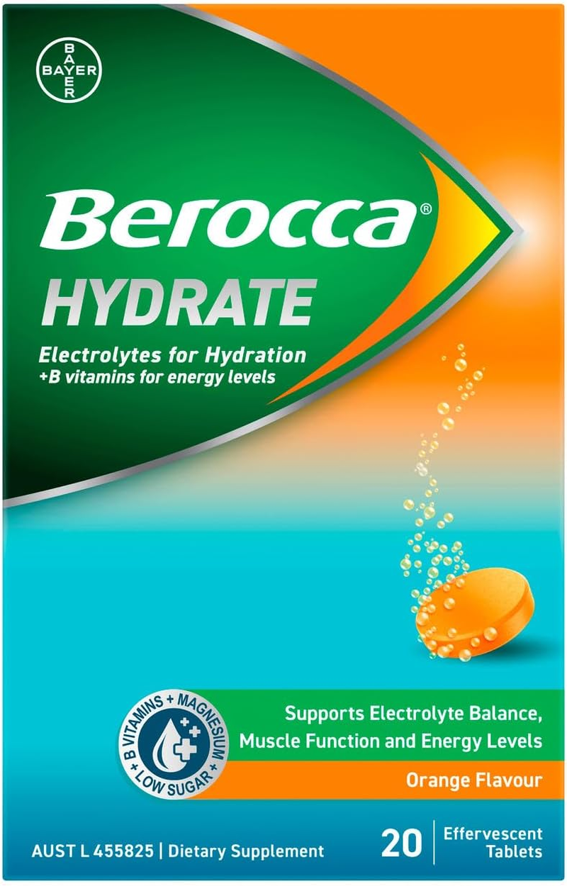 Berocca Hydrate Orange 20 Tablets image number 4