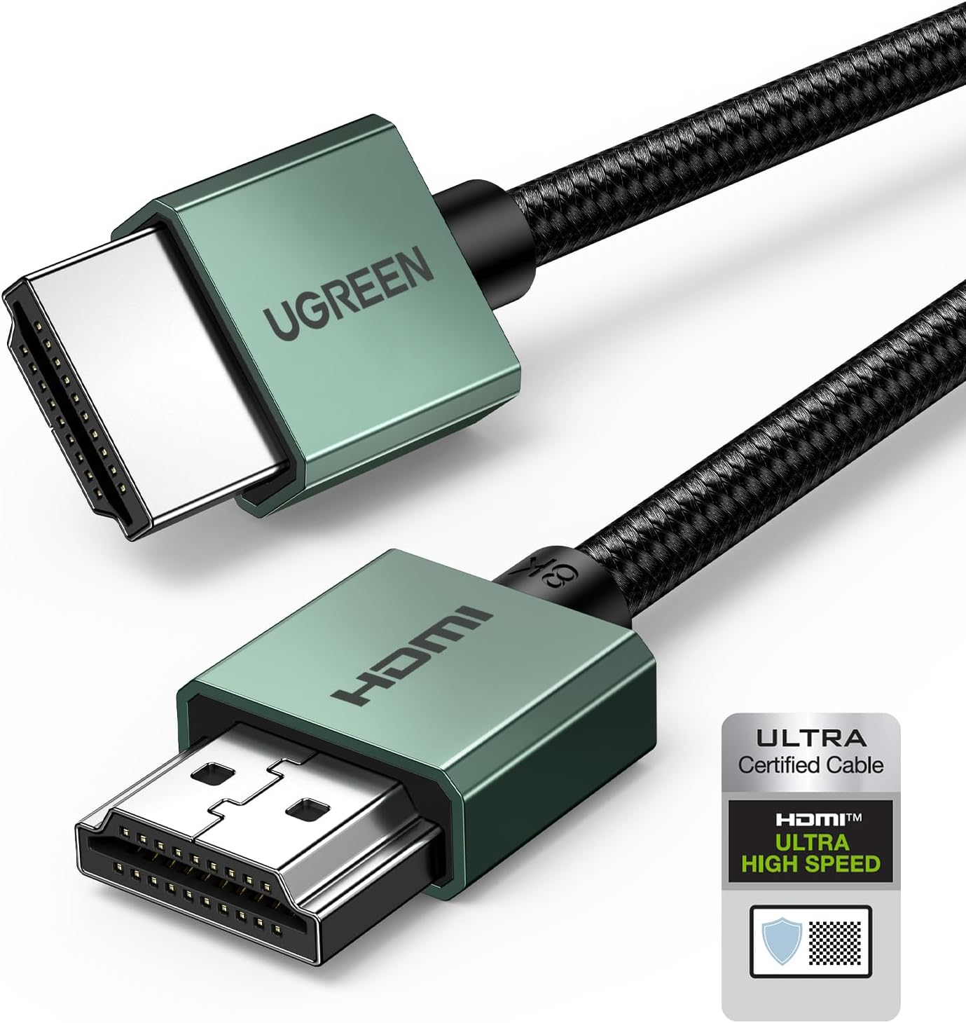UGREEN 8K@60Hz Certified HDMI 2.1 Cable 2M 4K 240Hz Aluminum Case Support 48Gbps Dynamichdr HDCP Earc 3D Ethernet ARC Compatible with PS5/4 Xbox Series HDTV Projector image number 5