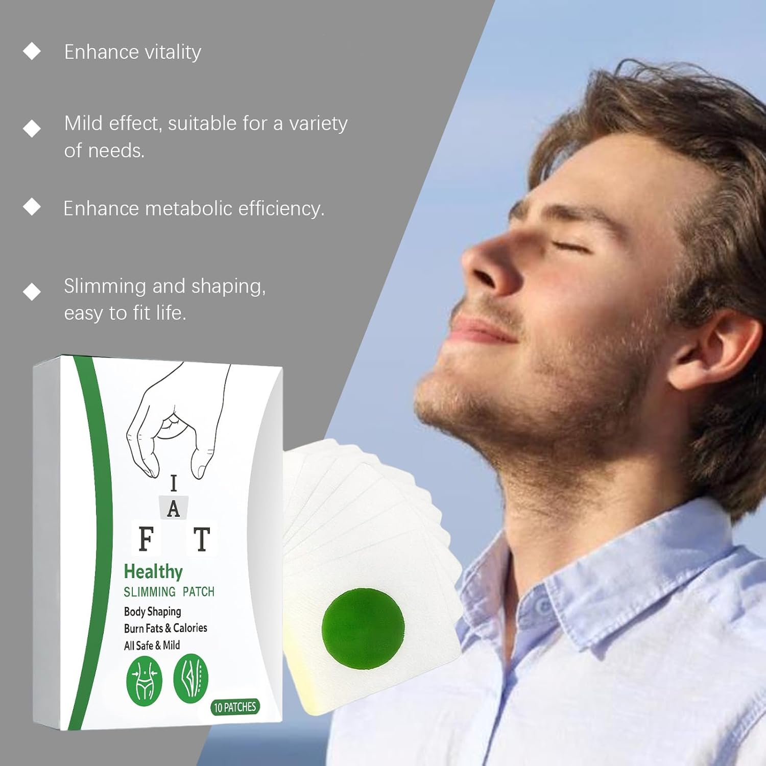 Body Shaping Patch with Ginger & Mugwort, Slimming Patch for Abdomen, Thighs & Arms, Weight Loss Patches for Women, Natural Ingredients Support Firming, Circulation & Skin Tone (6Box) - 6Box image number 2