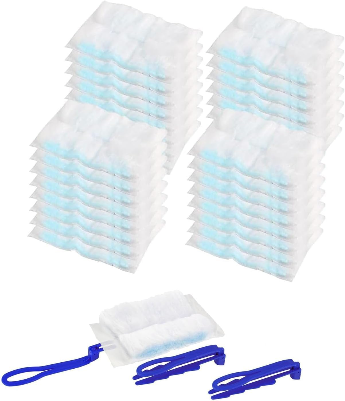 Pack of 50 Dust Magnet Refill Wipes for Swiffer Dust Magnet Duster Refill Pack with 3 Handles Dust Catcher Duster for Swiffer Dust Remover Dusters Disposable for Furniture and Household Cleaning image number 5