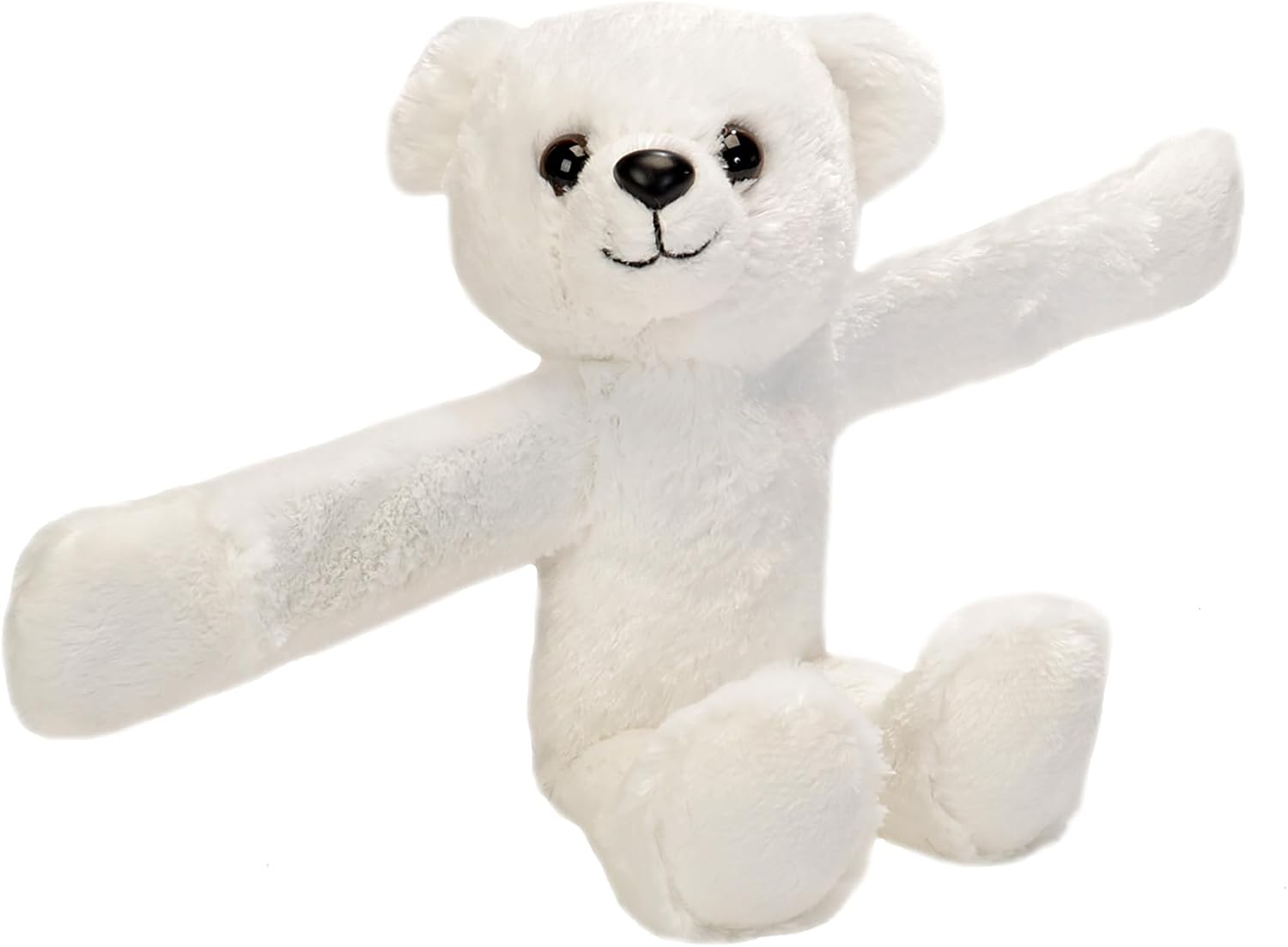 Wild Republic Huggers, Polar Bear, Plush Toy, Slap Bracelet, Stuffed Animal, Kids Toys, 8 Inches