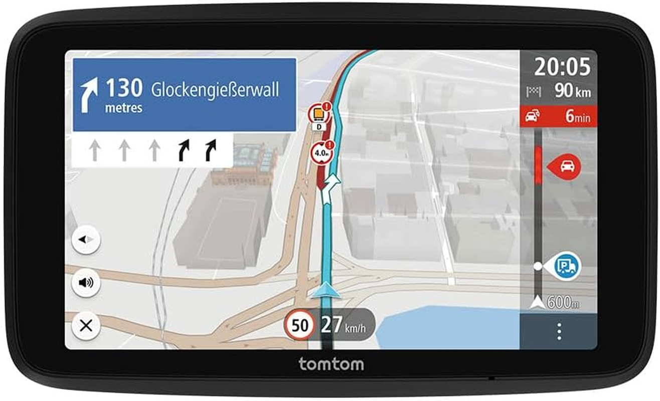 Tomtom GO Professional 2Nd Generation Truck Sat Nav (6 Inch Large Capacitive Touchscreen with European Maps and Real Time Traffic Information, Specially Designed for Trucks, Vans, Buses and Large