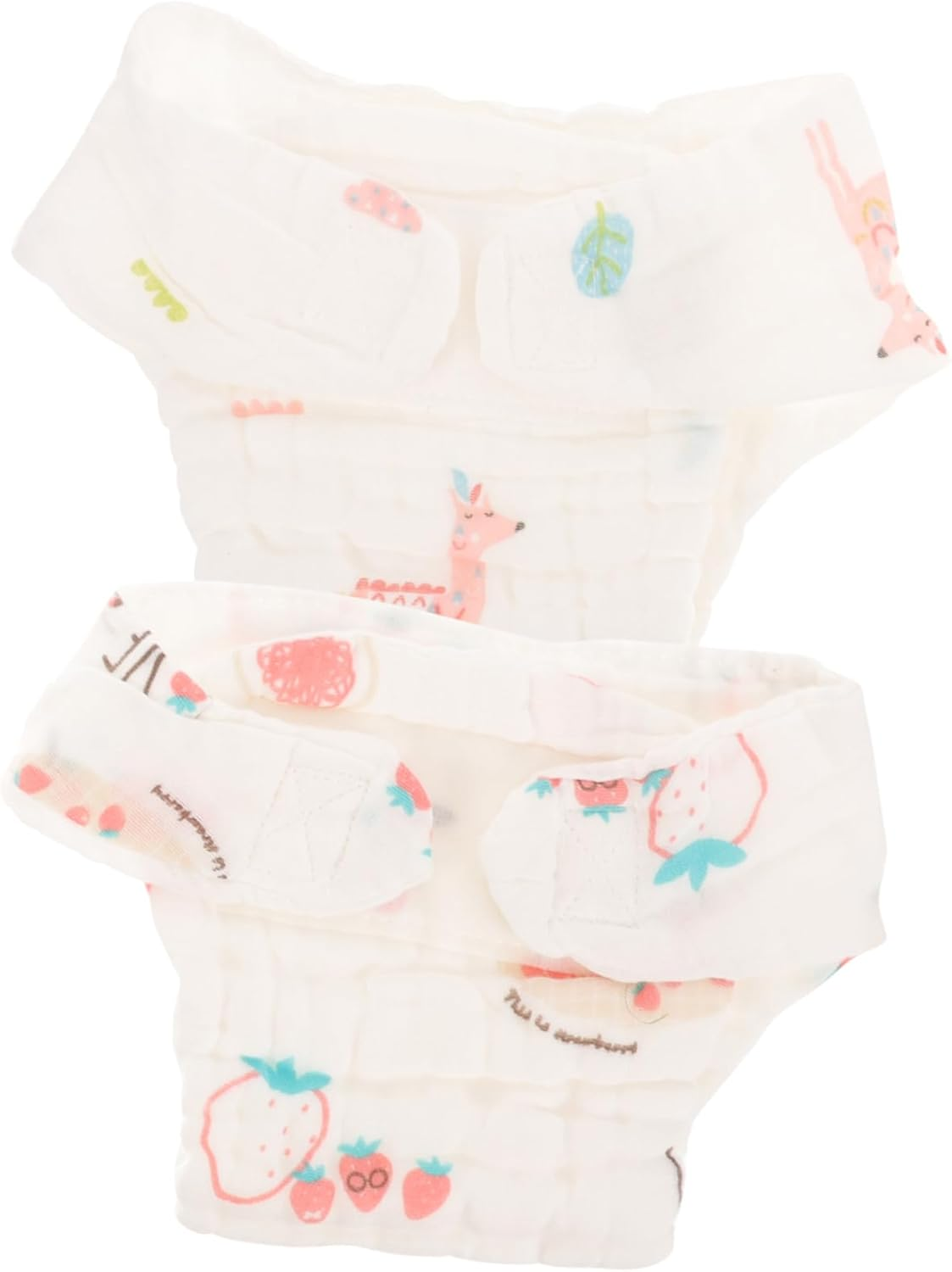 Abaodam 2 Pcs Cotton Reusable Baby Diaper Pants for Infants Washable Cotton Diapers for Newborns Random Styles Soft and Comfortable image number 4