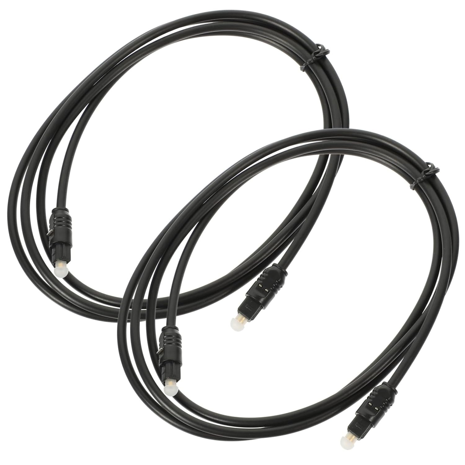 Homoyoyo 2Pcs 1.5M Digital Optical Audio Cables Male to Male Fiber Audio Cord for Home Theater Sound Bar Tv Connection image number 4