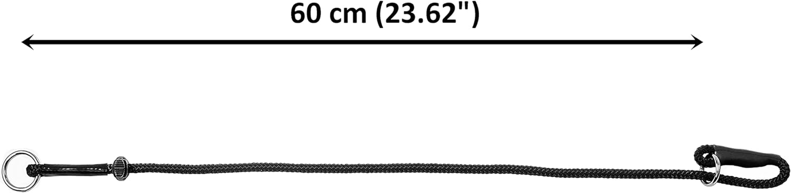 Dingo Gear Choke Collar for Dog Training Handmade of Cord with a Limiter, Waterproof Black S04062, XL image number 1