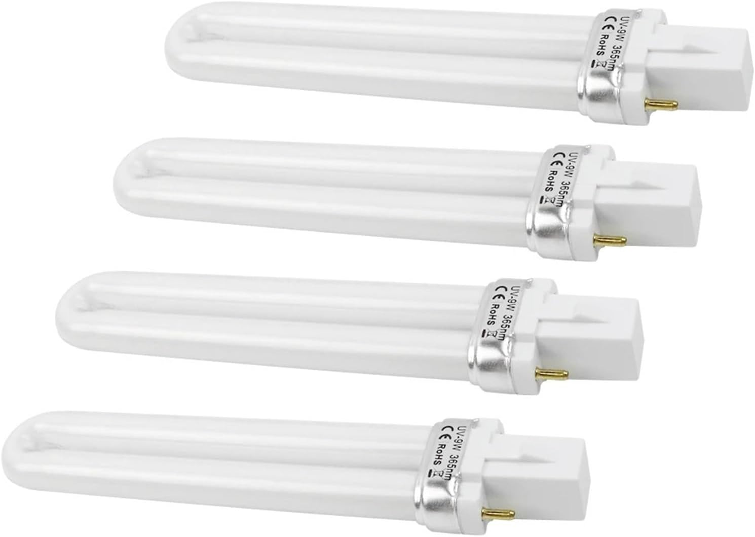 4 PCS Replacement 9W UV 365Nm Lamp Bulb Tube for Nail Art Dryer UV Electronic Tube Accessories