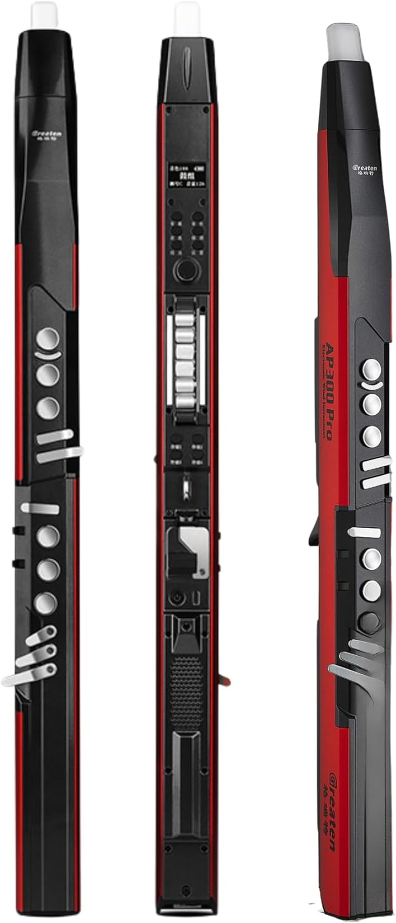 GREATEN AP 300 Pro Electronic Wind Instrument Synthesizer, 108 Tones, Bluetooth, Built-In Speaker, Rechargeable Electric Saxophone, Multiple Colors (Red) image number 1