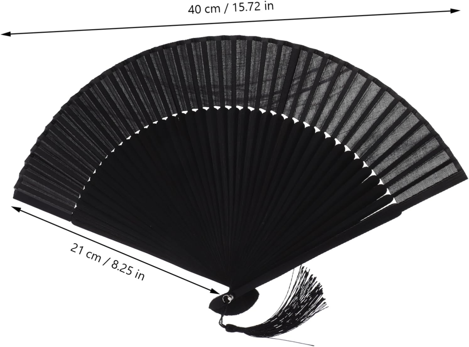 SEWACC 1Pc Handheld Chinese Folding Fan Bamboo Fan for Weddings Parties and Decorative Use Includes Storage Bag Elegant Design for Men and Gentlemen image number 5