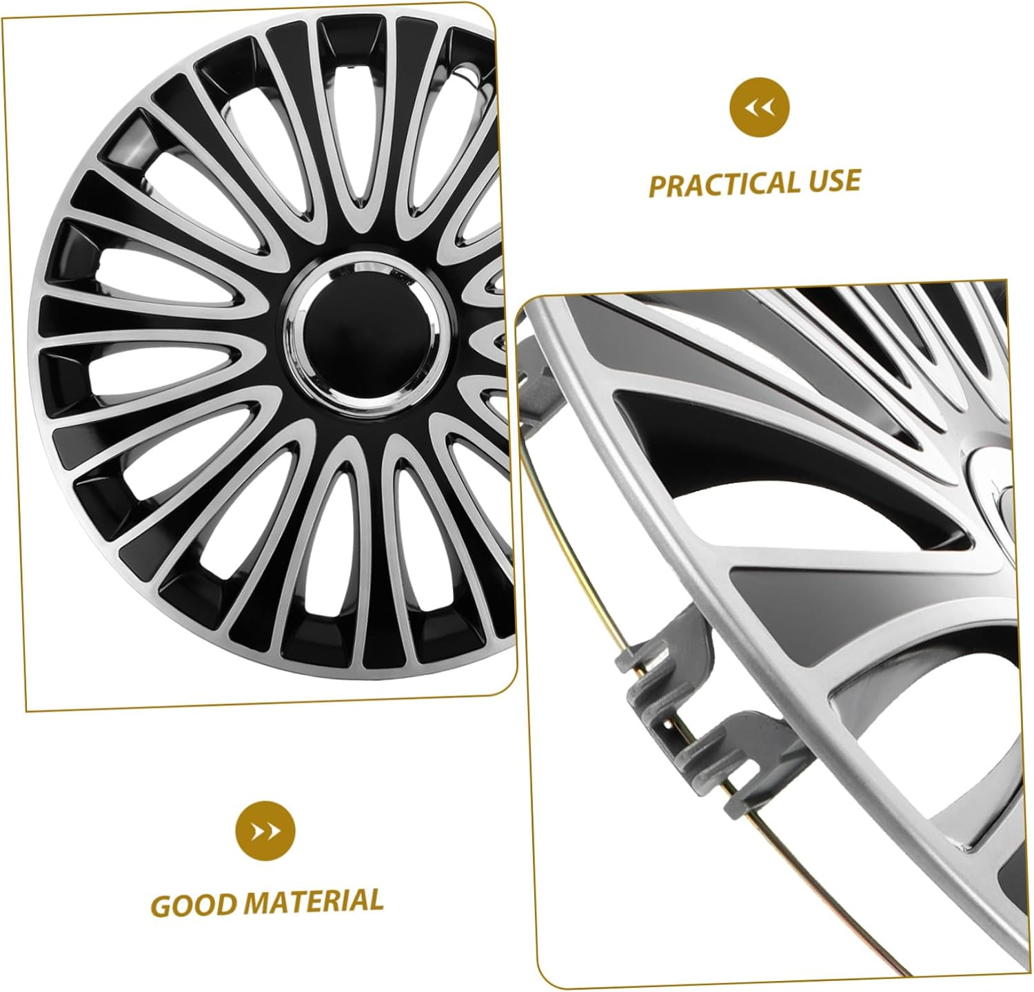 CLISPEED Automotive Wheel Hubcap Cover Elegant Rim Protector Easy Installation Stylish Design for Car Wheel Safeguarding image number 3