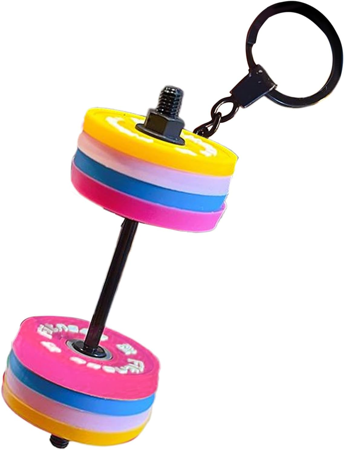 Ancsttu Fitness Keychain | Detachable Fun Dumbbell Key Ring - Decorative Bag Charm | for Fitness Enthusias Men Bag Backpack Purse Wallet