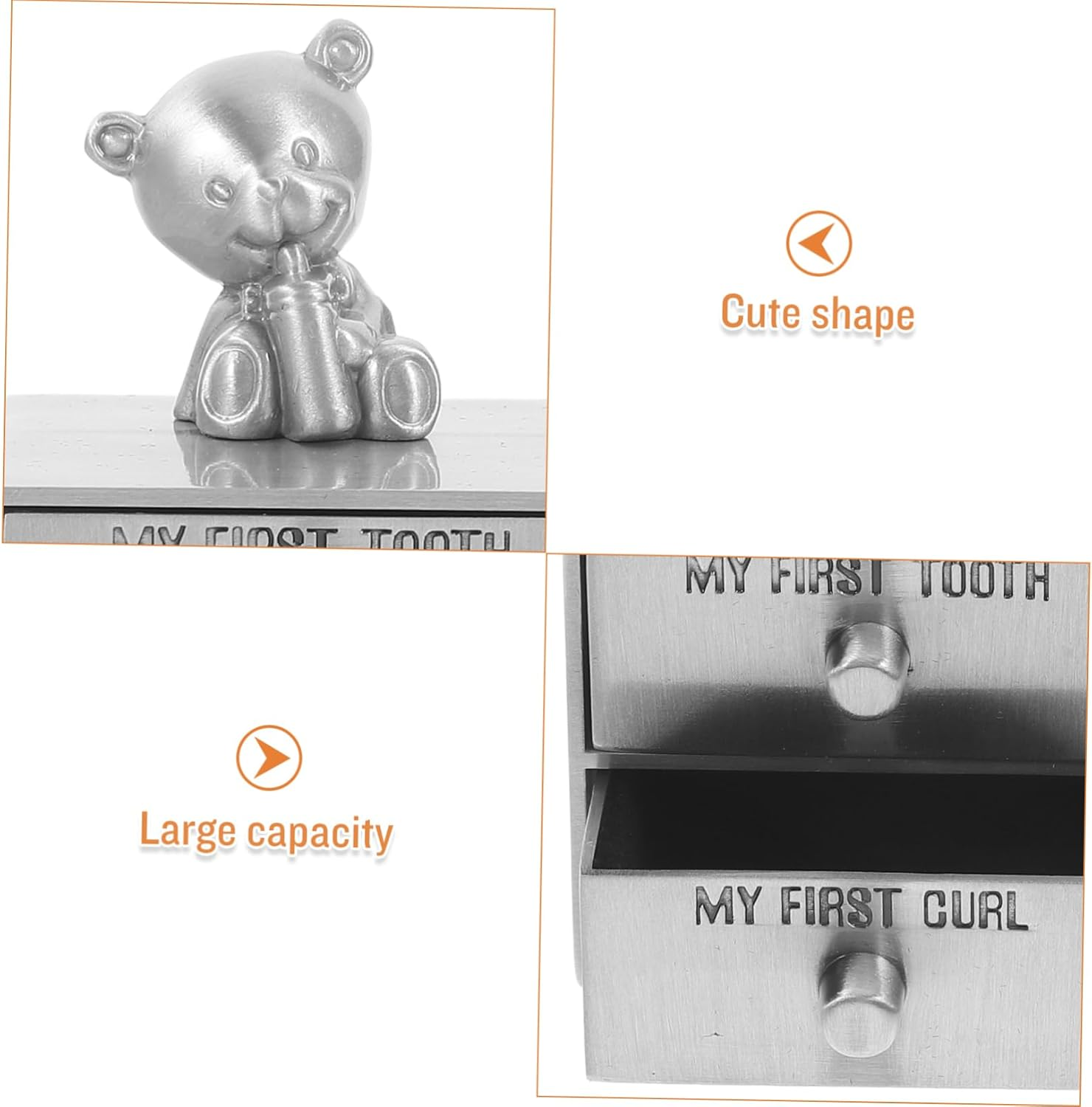 Healifty Teeth Storage Box Tooth Keepsake Drawer Type for Preserving and Hair at Home Go image number 5