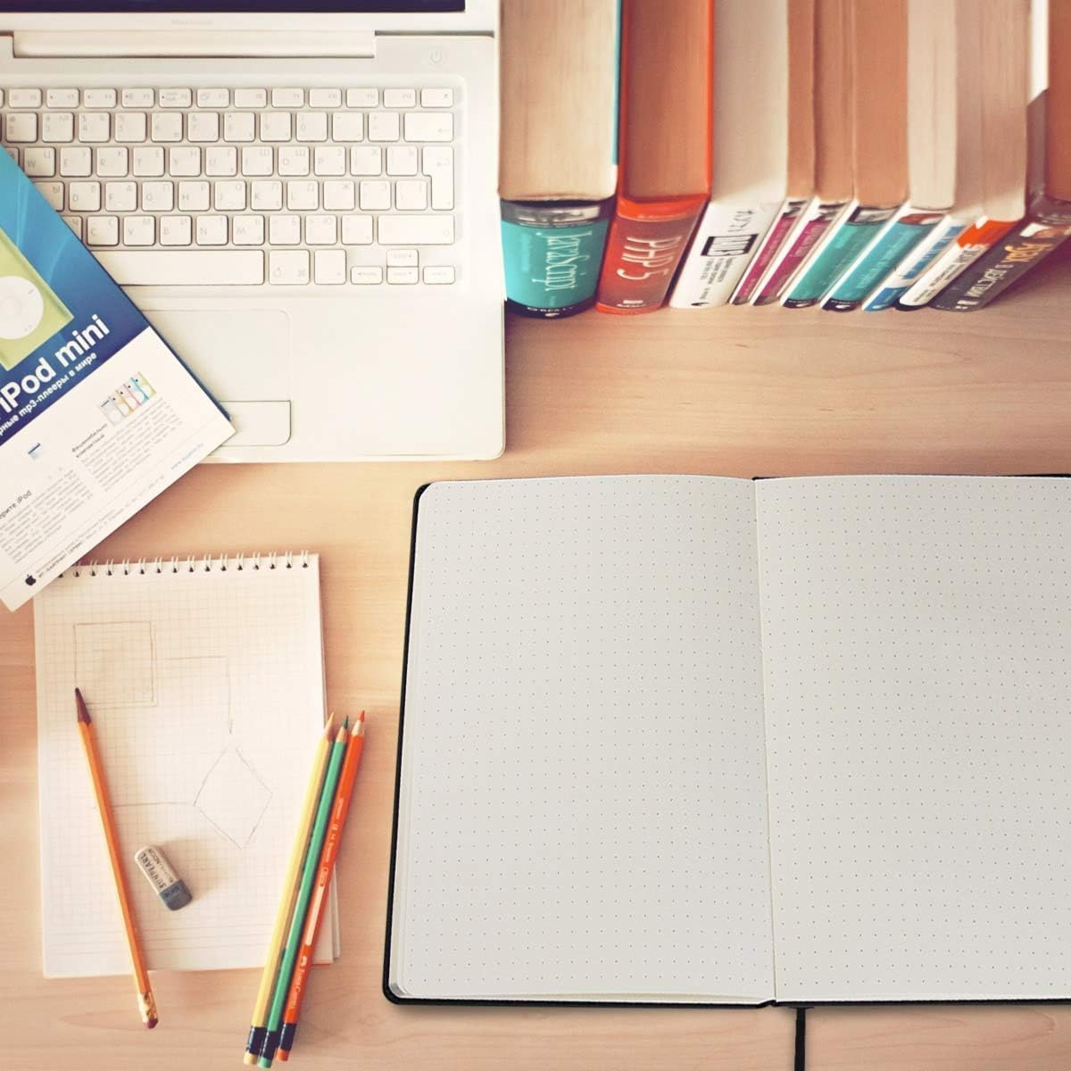 Classic Dotted Notebook Journals - Black A5 PU Leather Hardcover Notebooks for Men and Women, 192 Pages 120 Paper with Inner Pocket, 5.75 &times; 8.5 Inches image number 2