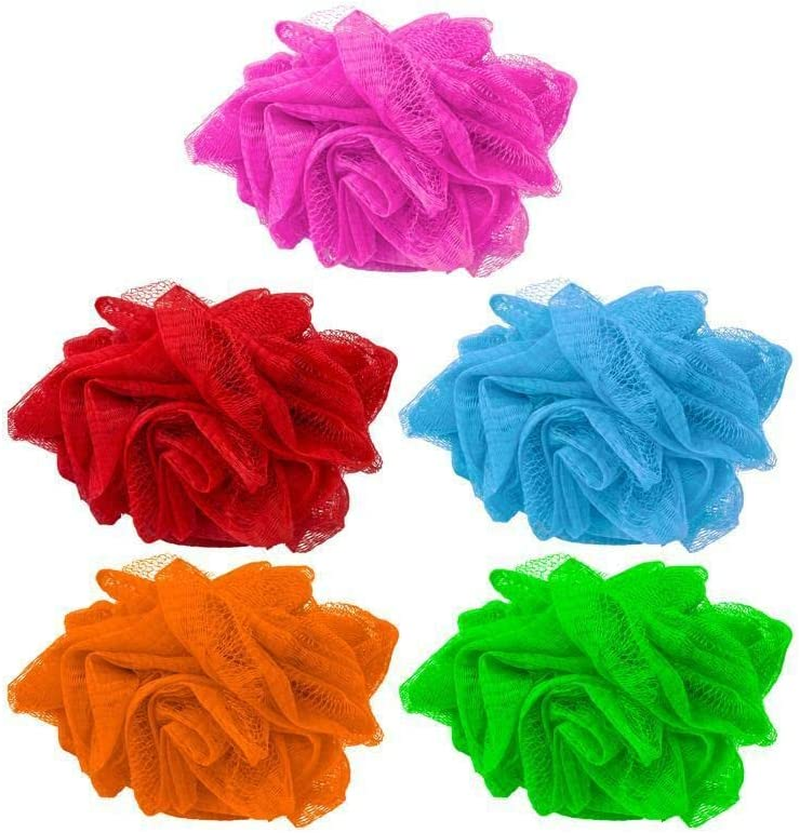 [5PCE] Swosh Bath Body Cleaning Loofah Sponge Ball, Ideal for Exfoliating and Cleansing Your Skin, Experience Refreshing Showers image number 3