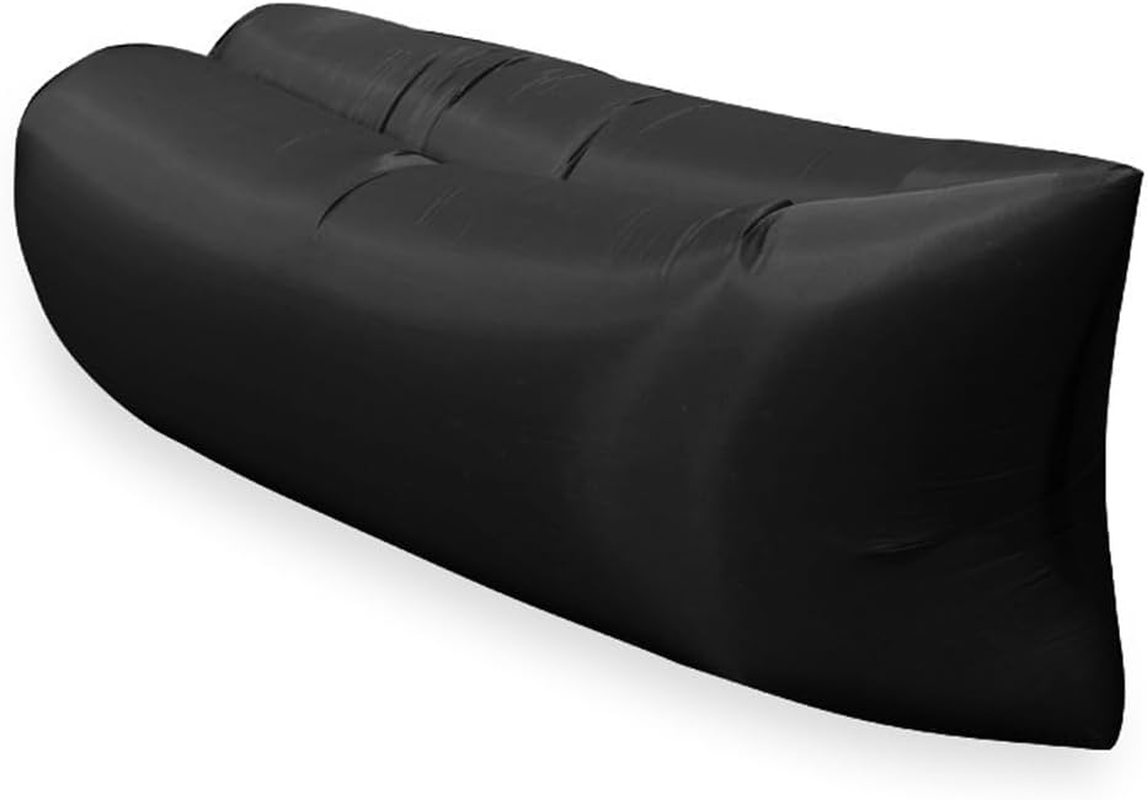 AIMALL Outdoor Inflatable Air Sofa Bed, 55X29.5 Inches Single Person Lazy Sofa for Camping, Beach, and Pool Lounger with Anti-Leak Double Air Chambers and Durable Oxford Fabric