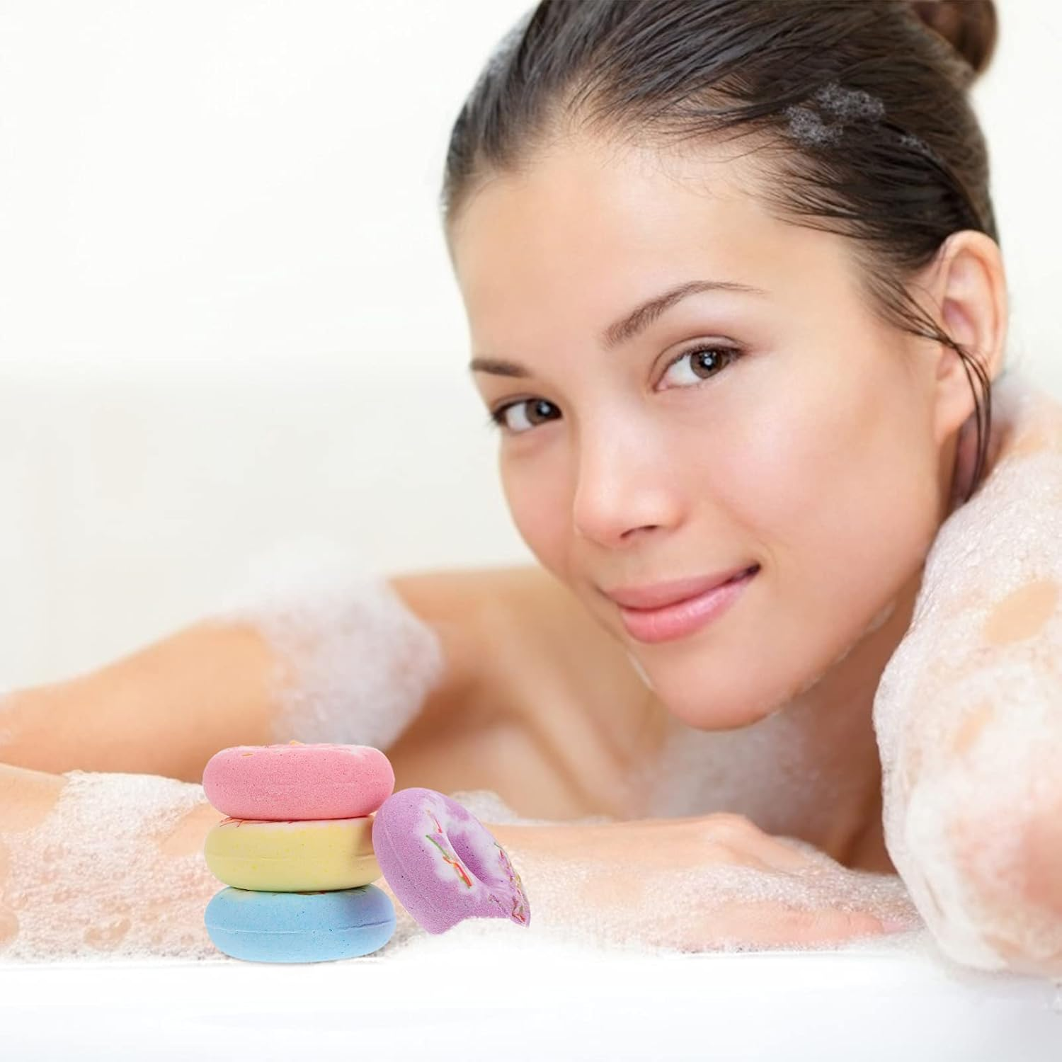 4Pcs Salt Natural for Relaxation and Skin Nourishment Random Colors for Spa Travel and Home Use image number 2