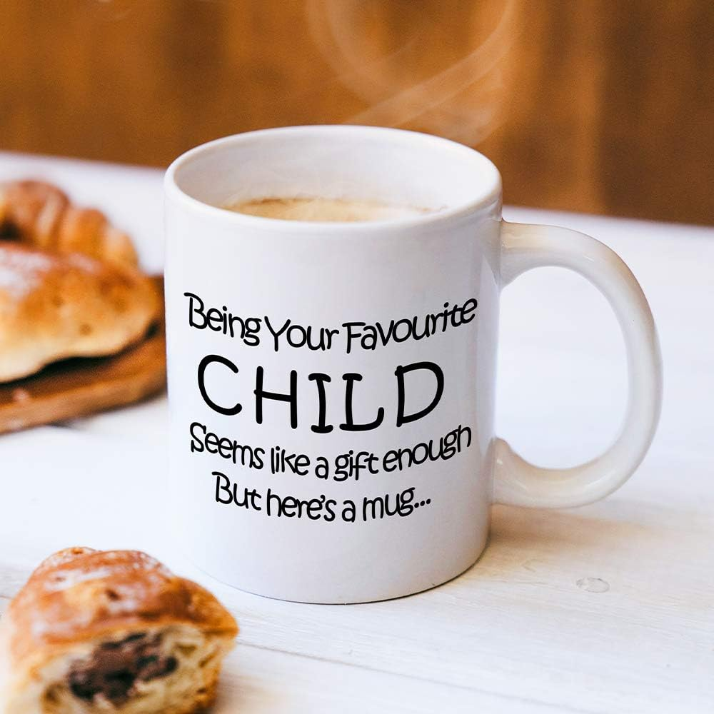 Fatbaby My Favorite Child Give Me This Funny Coffee Mug, Birthday Gifts for Mom, Dad,Parents,Mothers Day Fathers Day Gag Gifts from Daughter,Son11Oz image number 4