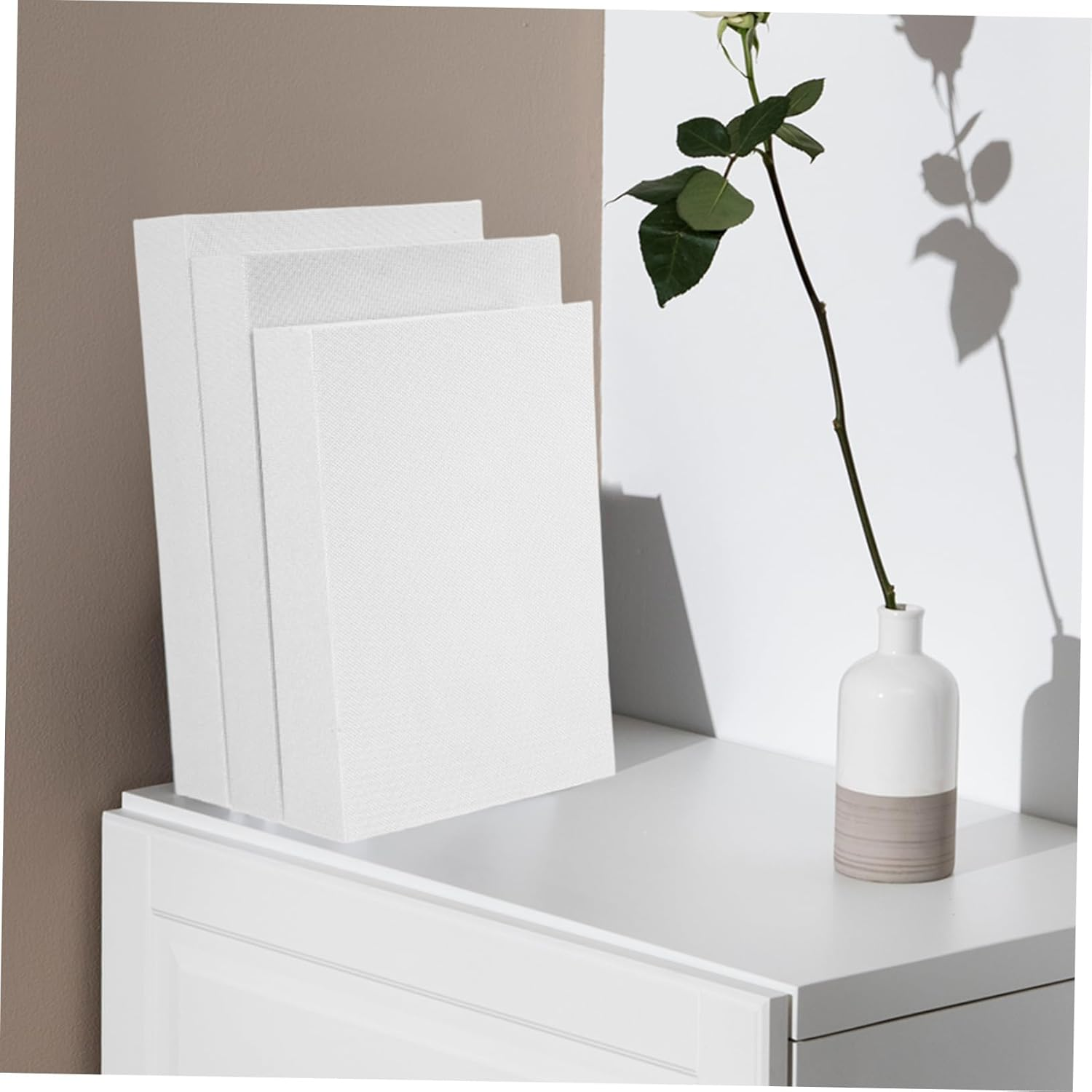 3Pcs Linen Fake Book Storage Box Decorative Antique Faux Books for Modern Home Office Bookshelf Decor Storage Boxes image number 4