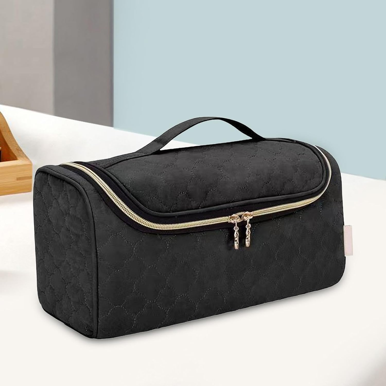 Generic Hair Curler and Accessories Storage Bag, Hair Tools Organizer, Protection Travel Case for Styler and Attachments Portable, Black image number 5