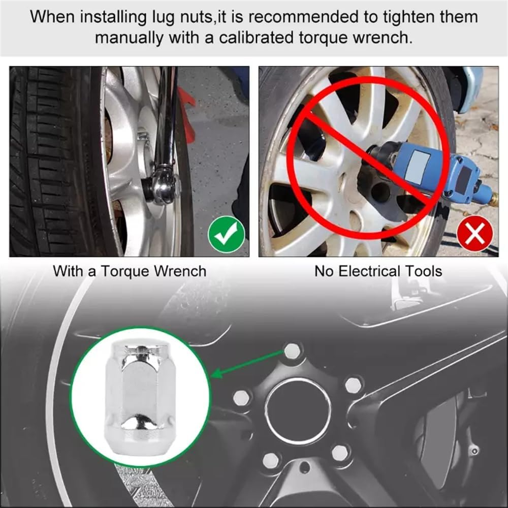 20X 1/2" Chrome Wheel Nuts 35Mm for Ford Falcon FG BF BA AU EL EF EA EB XC AUS image number 1