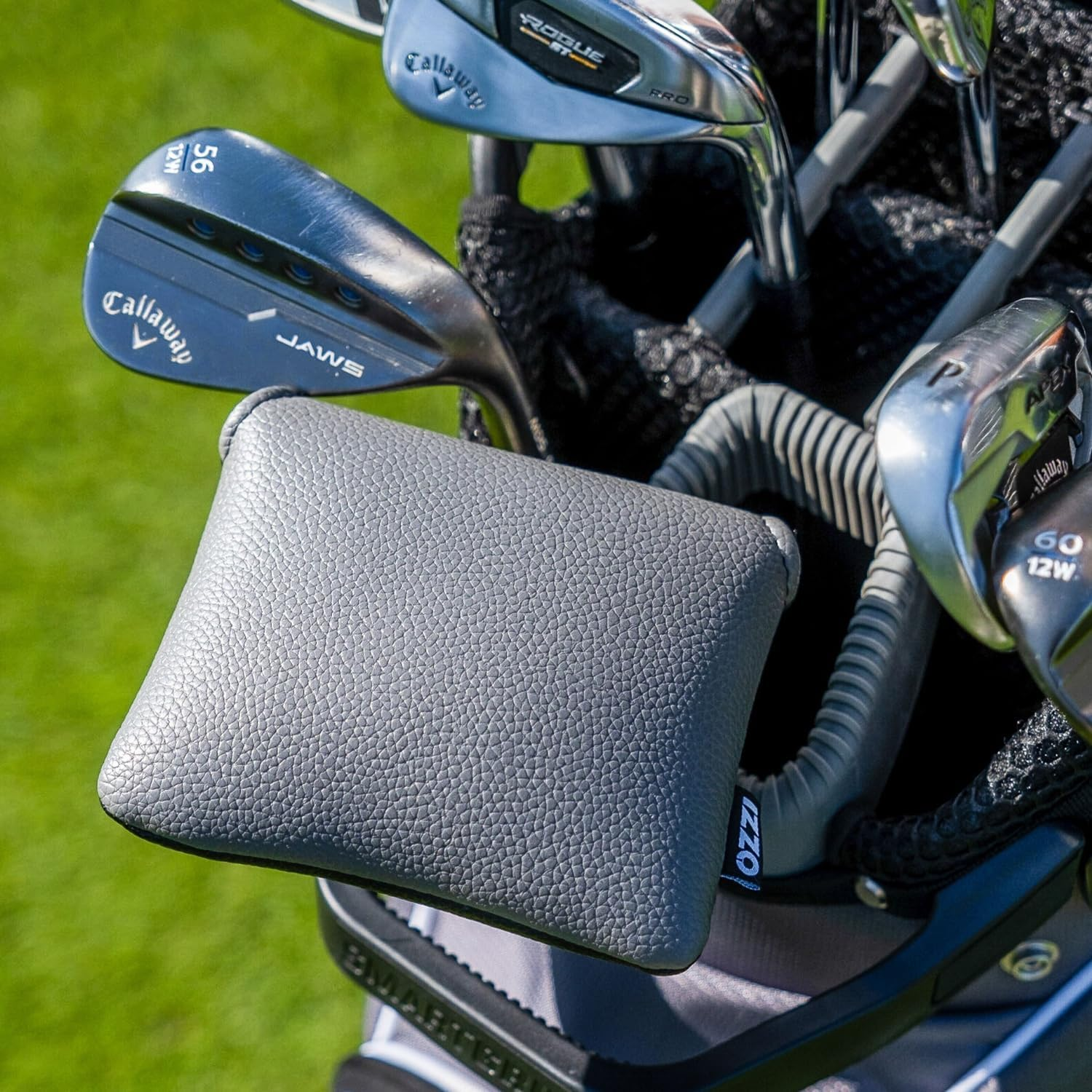 Izzo Golf Premium Mallet Putter Covers - Gray/Black image number 2