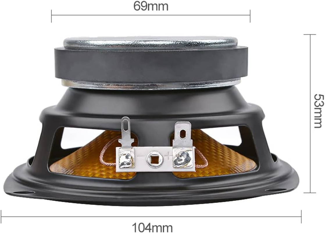 Utopially 1Pc 4Inch Audio Portable Speaker 4 Ohm 15W Speaker DIY Professional Multimedia Subwoofer Speakers for Sound System image number 4