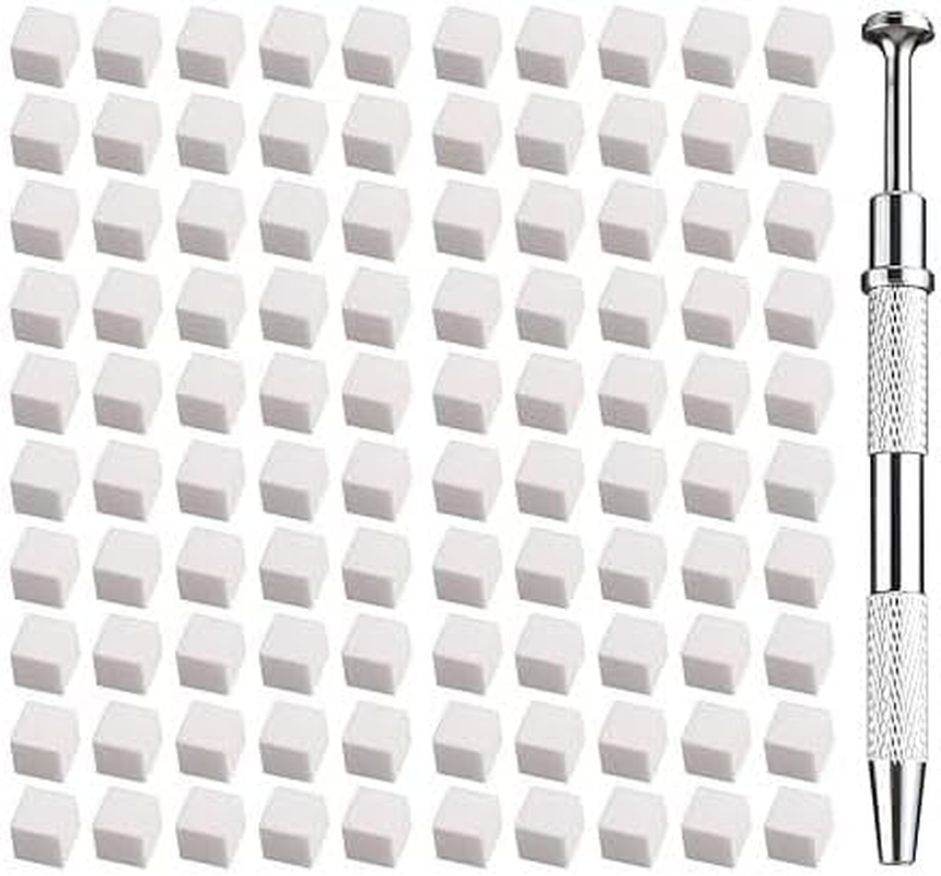 Nail Sponges,White Mini Nail Sponges,Nail Buffer Block (10MM, Count, 50) image number 6