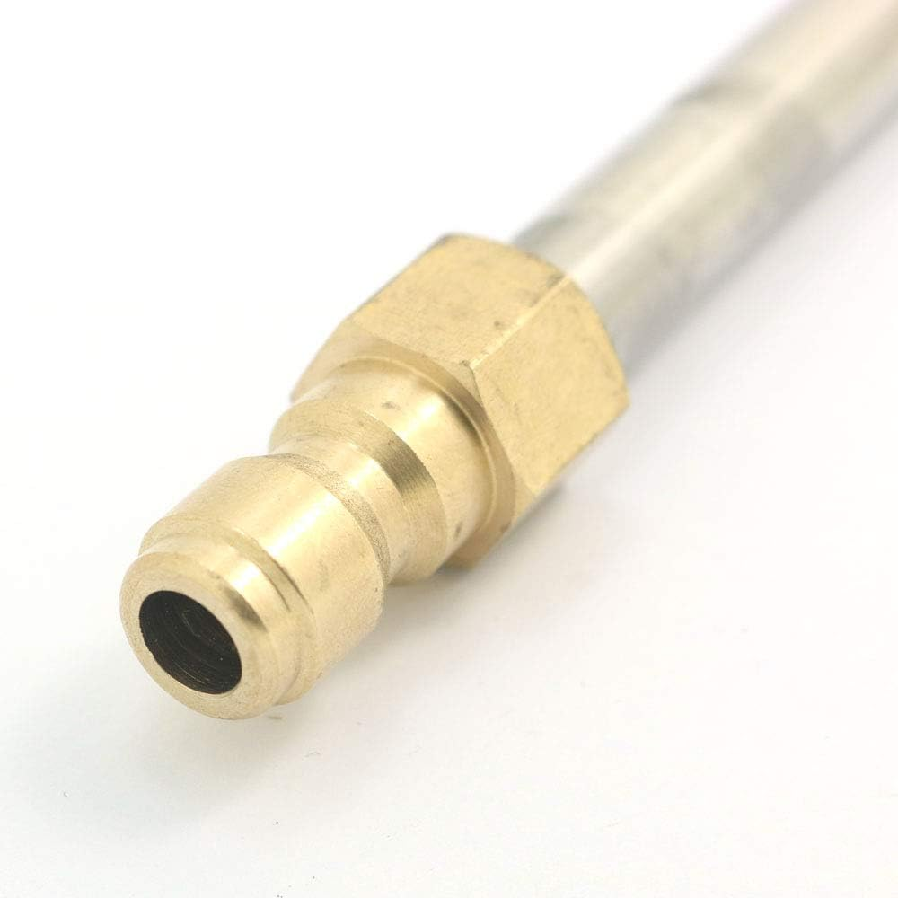 NUZAMAS U Shape 32Cm High Pressure Washer Spray Nozzle Attachment, Extend Bended, Angled Hose, Bended for Easy Underbody Cleaning, Quick Connector, Boat Car Home Decking Driveway Wash and Cleaning image number 3