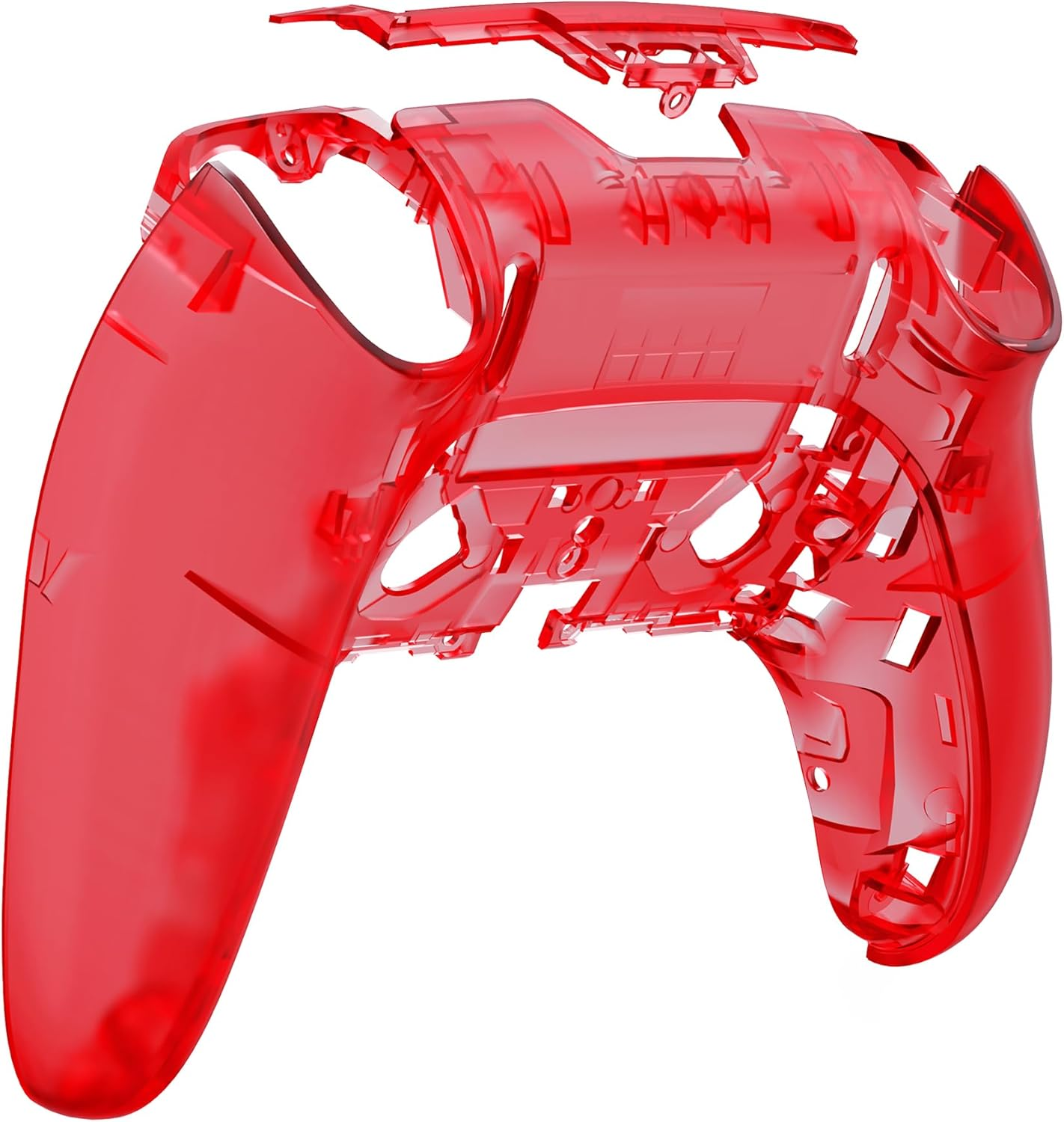 Extremerate Custom Back Housing Bottom Shell Compatible with Ps5 Edge Controller, Clear Atomic Purple DIY Replacement Back Shell Cover Compatible with Ps5 Edge Controller image number 6