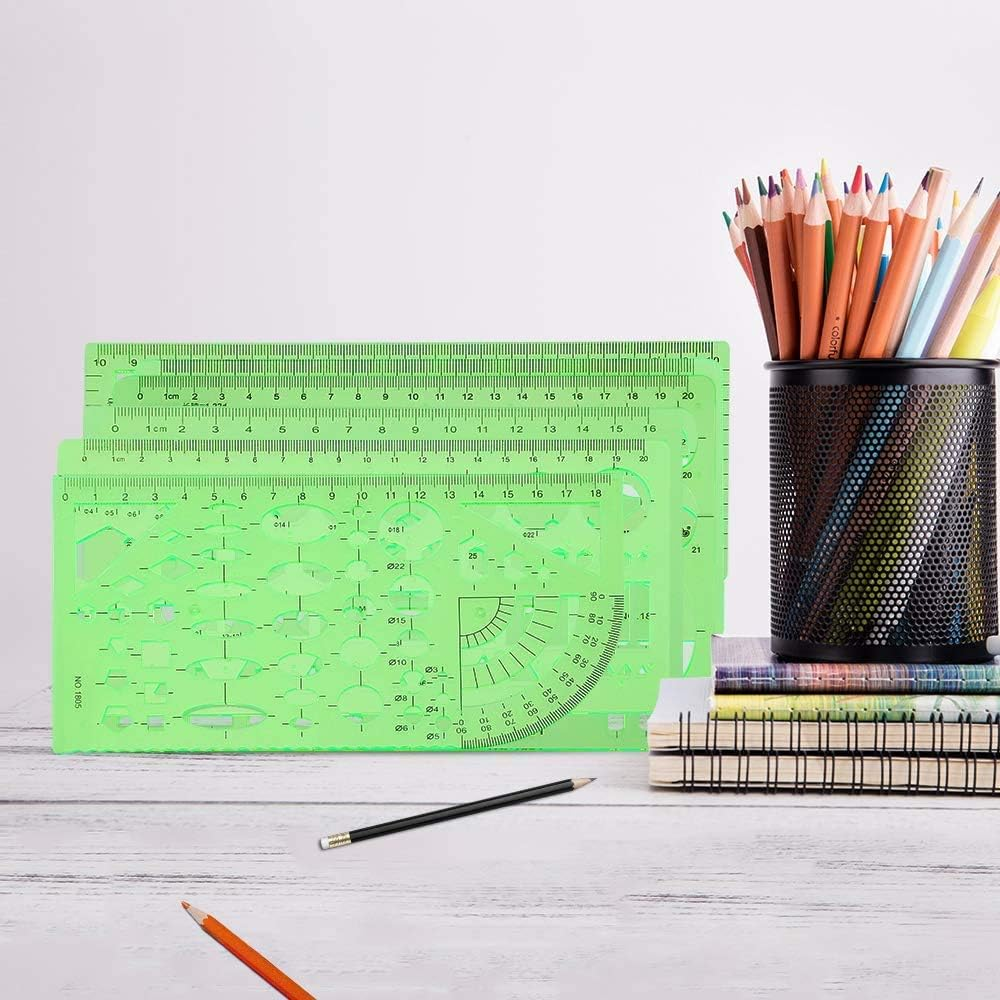 12Pcs Geometric Stencils,Drawing Tools Drafting Templates,Circle Shape Stencils Drawing Stencils Drafting Tools for Art,Design