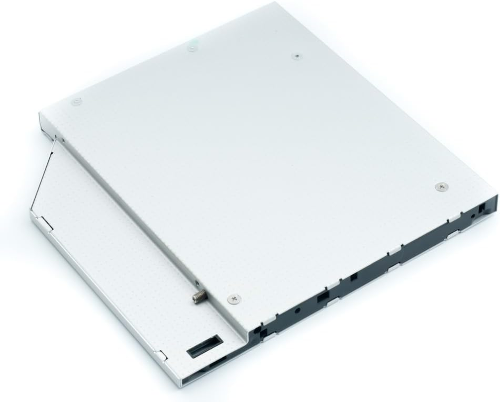 QUMOX 2.5" SATA Hard Drive Caddy Adapter for 9.5Mm CD/DVD-ROM Bay, SSD/HDD Tray Enclosure with Bezel & Screwdriver, Compatible with Dell HP Lenovo Thinkpad Acer ASUS MSI Laptop