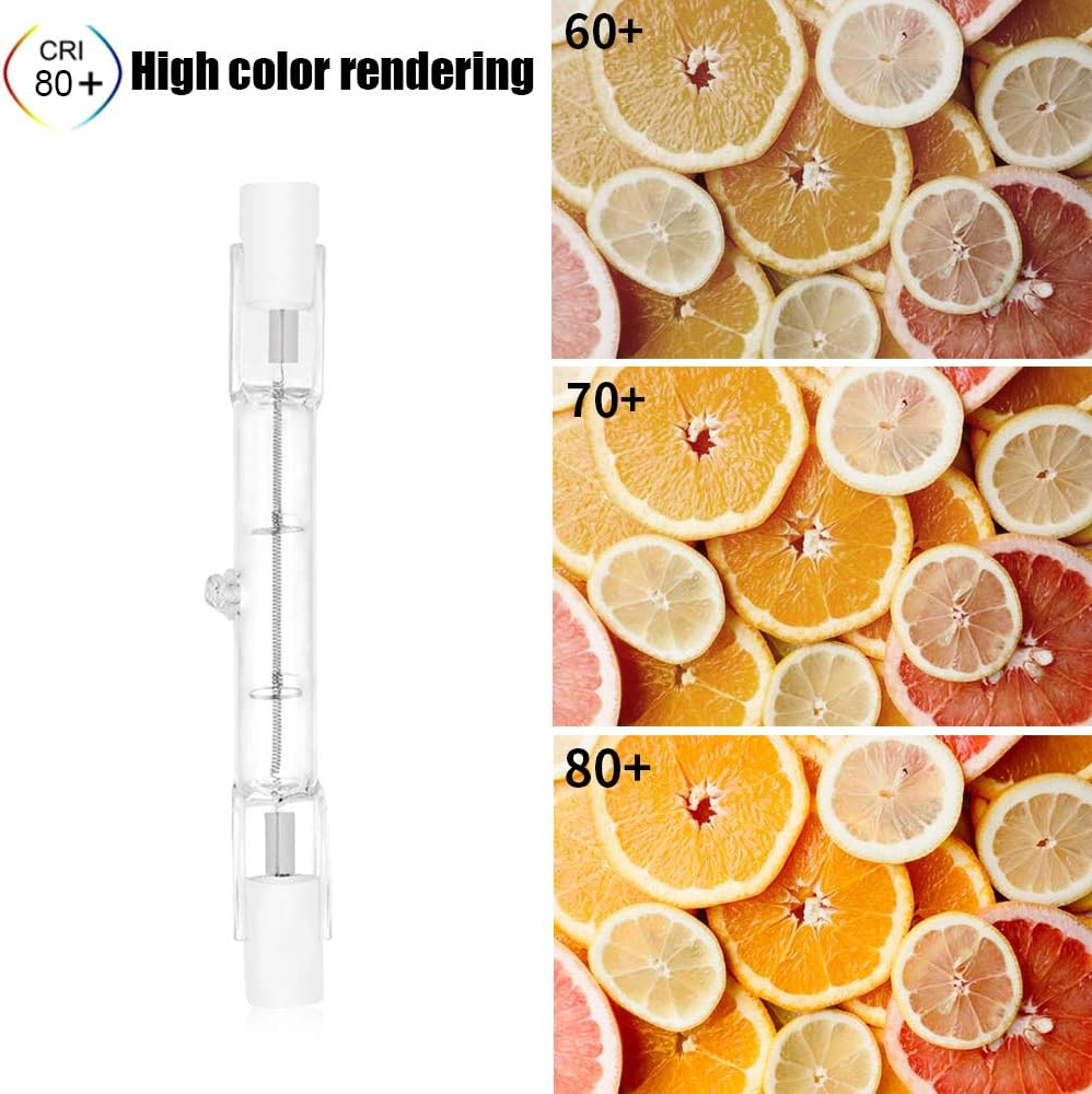 Bonlux 100W R7S Halogen Bulb 78Mm Dimmable Warm White 2800K Linear Floodlight AC220-240V Double Ended 1500Lm J78 for Home, Shop, Stage, Floor Lamp (5Pcs) image number 5