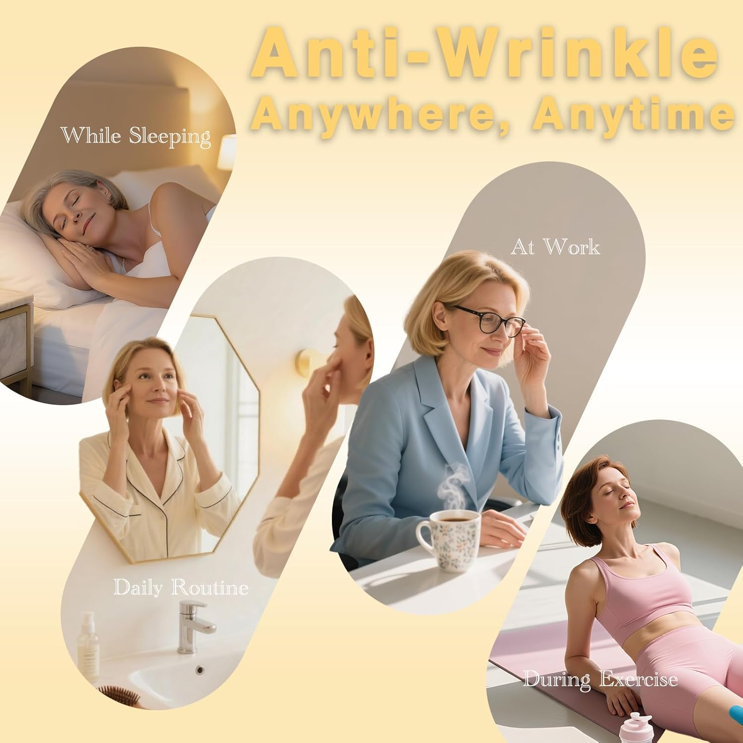 Face Tape, Kinesiology Tape for Face, Facial Myofascial Lift Tape, anti Wrinkle Patches for Fine Lines, Crow'S Feet, Face Lift Tape for Toning, Firming & Tightening the Skin - 5Cm*5M image number 3